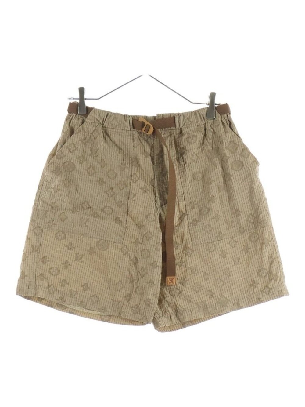 Louis Vuitton Monogram Ripstop Shorts Brown Beige